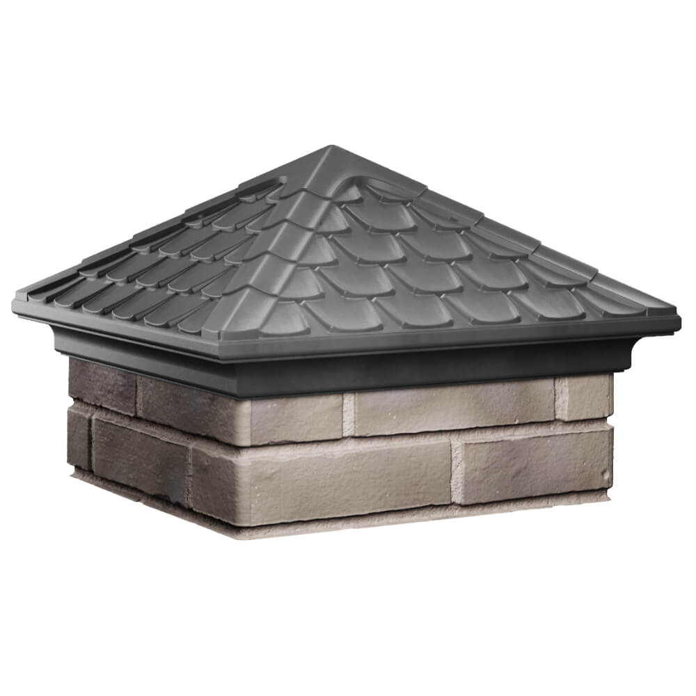 Колпак Zking Эльбрус Серый на столб 1.5х1.5 кирпича (385х385мм) в Нефтеюганске фото