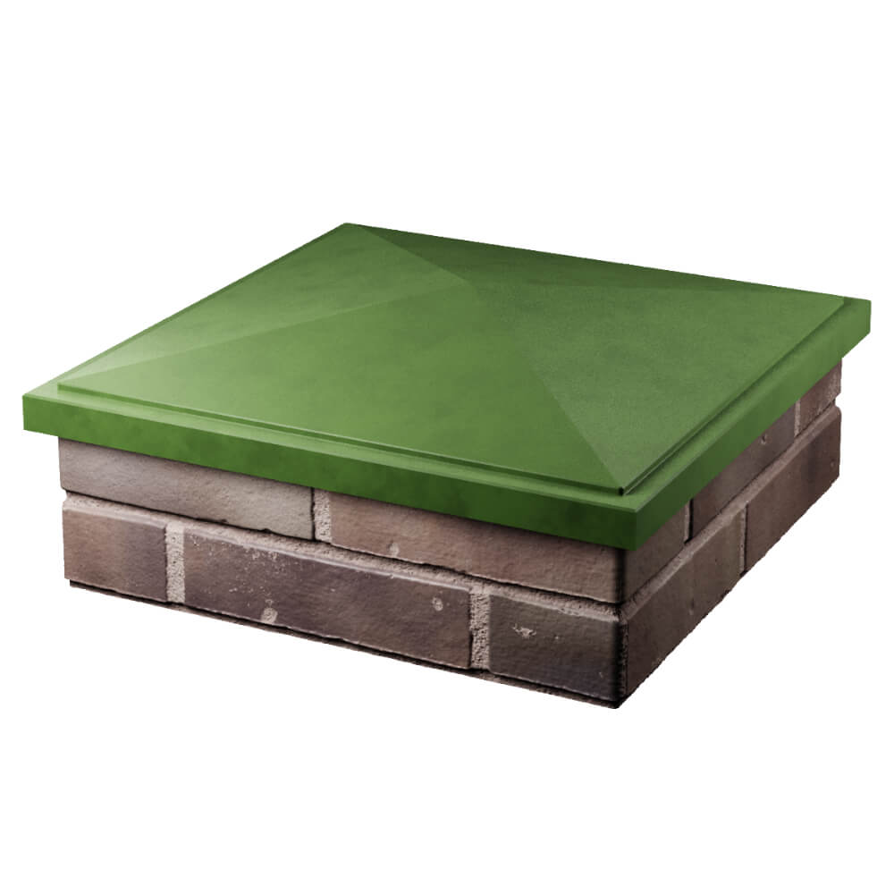 Колпак Zking БонаМоно Зеленый на столб 2х2 кирпича (515х515, 530х530мм) в Нефтеюганске фото