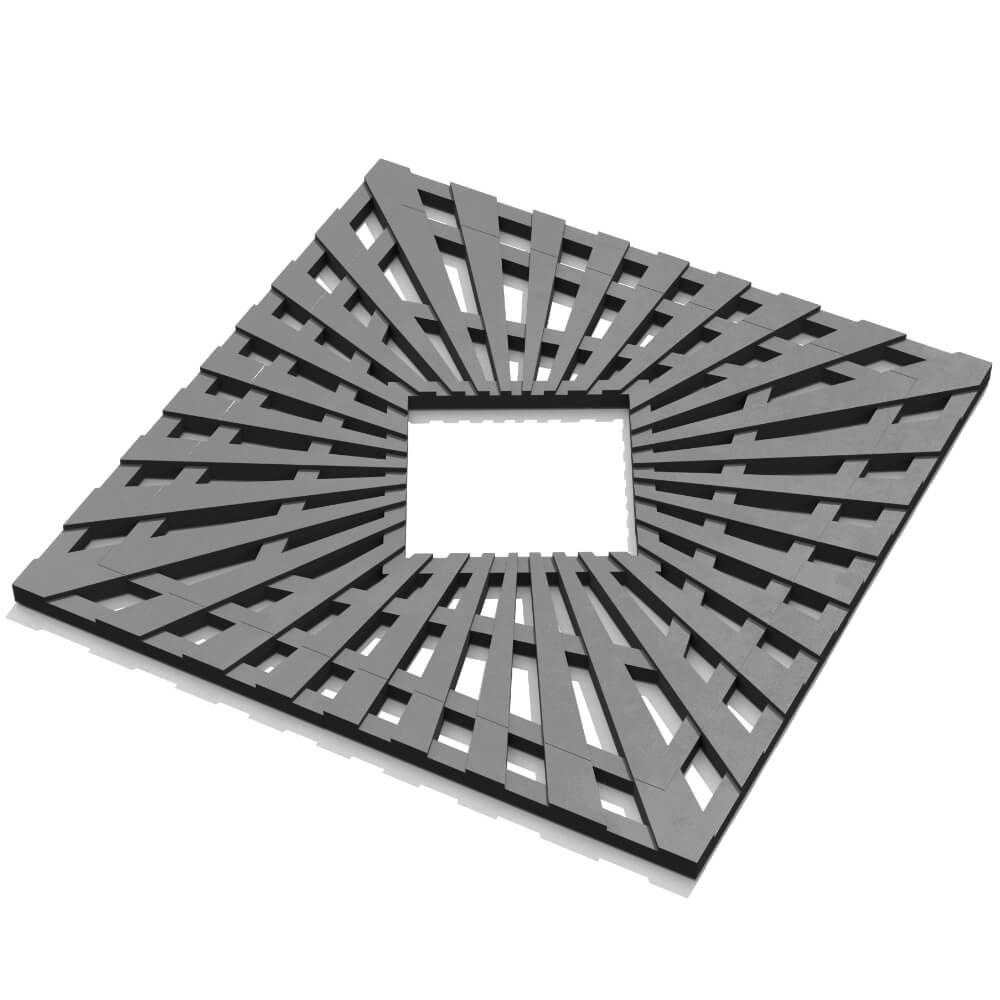 Приствольная решетка для дерева ZKING ATMOSPHERE 1.2х1.2м Серая в Нефтеюганске фото