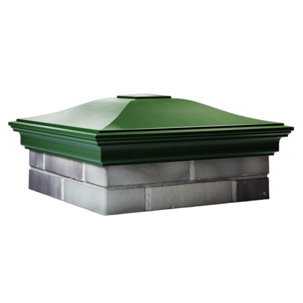 Колпак Zking Монблан Зеленый на столб 2х2 кирпича (515х515мм) в Нефтеюганске фото