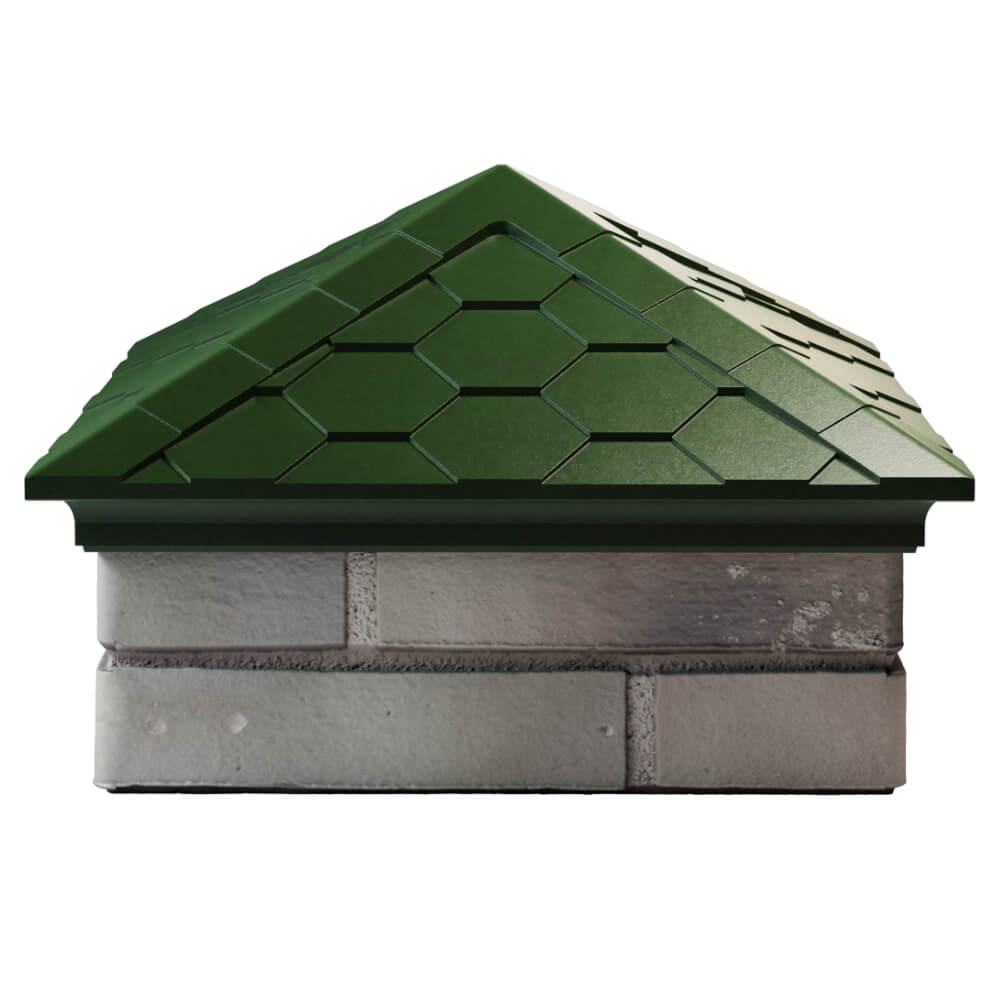 Колпак Zking Эверест Зеленый на столб 1.5х1.5 кирпича (390х390мм) Нефтеюганск фото